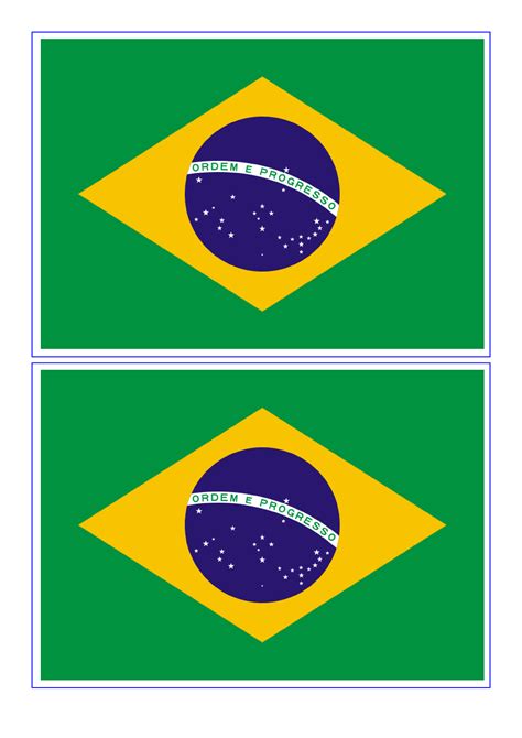 brazil flag banner printable